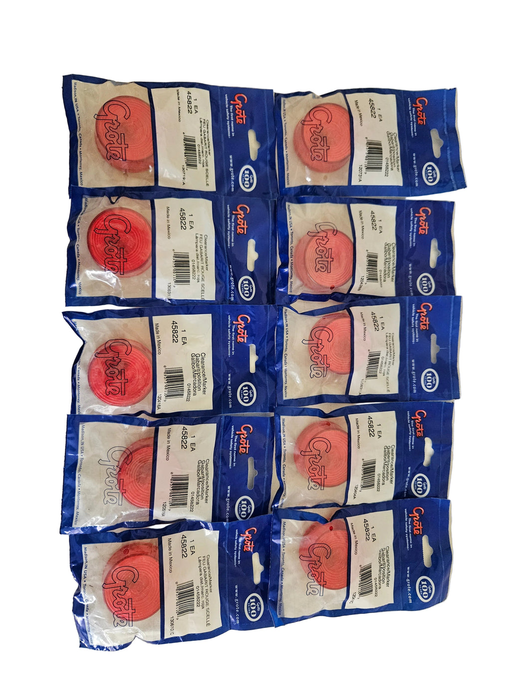 Grote 45822 2" red Clearance marker Light (10pk)